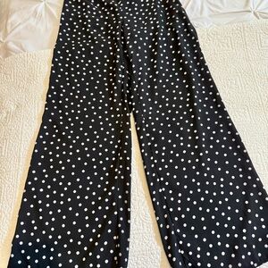 Black and White Polka Dot Pants